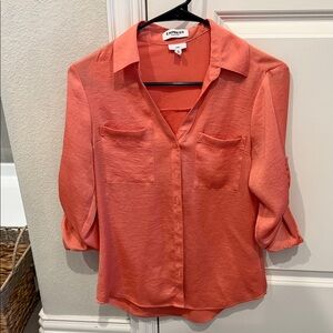 Express Women's Vibrant Coral Blouse